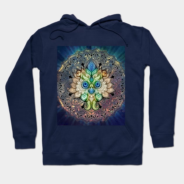 Mandala colorful Owl Hoodie by MCAshe spiritual art 